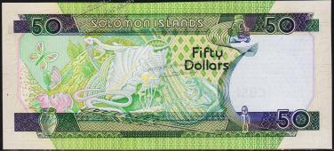 Соломоновы острова 50 долларов 2001г. P.24 UNC - Соломоновы острова 50 долларов 2001г. P.24 UNC