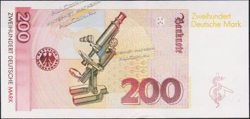 Банкнота ФРГ (Германия) 200 марок 1996 года. P.47 UNC - Банкнота ФРГ (Германия) 200 марок 1996 года. P.47 UNC