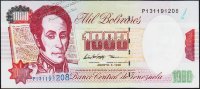 Банкнота Венесуэла 1000 боливаров 06.08.1998 года. P.76d - UNC