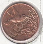 20-104 Тринидад и Тобаго 1 цент 1993г. КМ # 29 UNC бронза 1,95гр. 17,76мм