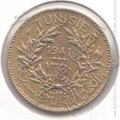 8-13 Тунис 2 франка 1941г. КМ # 248 алюминий-бронза 8,0гр. 27мм - 8-13 Тунис 2 франка 1941г. КМ # 248 алюминий-бронза 8,0гр. 27мм