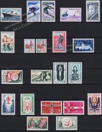 Франция 49 марок годовой набор 1962г. YVERT №1325-1367** MNH OG (1-23)