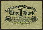 Германия 1 марка 1922г. P.61а - UNC