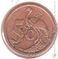 6-84 ЮАР 5 центов 2008 г. KM#497 Сталь с медным покрытием 4,5 гр. 21,0 мм. 