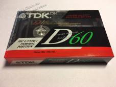 Аудио Кассета TDK D 60 1991 год.  / США / - Аудио Кассета TDK D 60 1991 год.  / США /