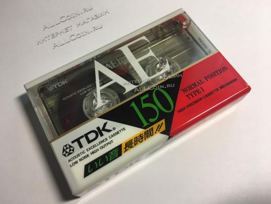 Аудио Кассета TDK AE 150 1994 год. / Японский рынок / Новая. Запечатанная. Из Блока.