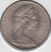 Монета Гибралтар 1 крона 1968 года. КМ#4 UNC (2-32) - Монета Гибралтар 1 крона 1968 года. КМ#4 UNC (2-32)