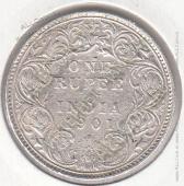4-45 Индия 1 рупия 1901г. КМ#492  - 4-45 Индия 1 рупия 1901г. КМ#492 