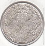 4-45 Индия 1 рупия 1901г. КМ#492 