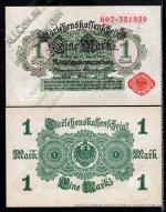 Германия 1 марка 1914г. P.50 UNC