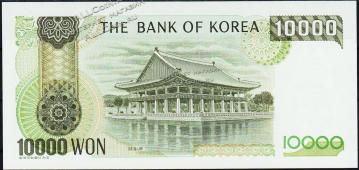 Банкнота Южная Корея 10000 вон 1983 года. P.49 UNC - Банкнота Южная Корея 10000 вон 1983 года. P.49 UNC