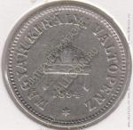 19-80 Венгрия 10 филлеров 1894г. KM# 482 никель