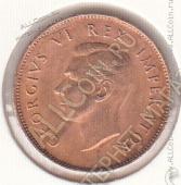 27-25 Южная Африка 1/4 пенни 1946г. КМ # 23 бронза 2,84гр. 20мм  - 27-25 Южная Африка 1/4 пенни 1946г. КМ # 23 бронза 2,84гр. 20мм 