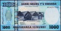 Руанда 1000 франков 2008г. P.31в - UNC