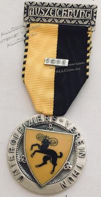 #260 Швейцария спорт Медаль Знаки. Награда по стрельбам в округе Шаффхаузен. 1973 год.