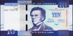 Банкнота Либерия 10 долларов 2016 года. P.32 UNC