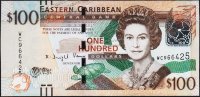 Банкнота Восточные Карибы 100 долларов 2016 года. Р.55в - UNC