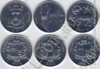 Андора набор 3х1 цент 2002г. (арт126)