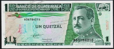 Гватемала 1 кетцаль 1993г. P.87а - UNC - Гватемала 1 кетцаль 1993г. P.87а - UNC