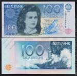 Эстония 100 крон 1991г. Р.74a - UNC