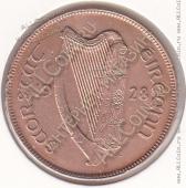 27-104 Ирландия 1 пенни 1928г. КМ # 3 бронза 9,45гр. 30,9мм - 27-104 Ирландия 1 пенни 1928г. КМ # 3 бронза 9,45гр. 30,9мм