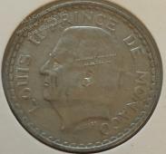 #H9-159 Монако 5 франков 1945г. Серебро. UNC - #H9-159 Монако 5 франков 1945г. Серебро. UNC