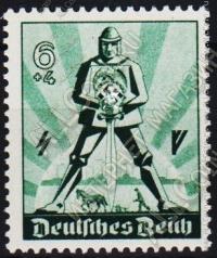  Германия Рейх 1 марка п/с 1940г №669** 
