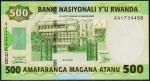 Руанда 500 франков 2004г. P.30 UNC