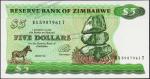 Банкнота Зимбабве 5 долларов 1994 года. P.2d - UNC