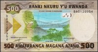 Банкнота Руанда 500 франков 2019 года. P.NEW - UNC