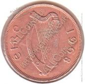 3-157 Ирландия 1 пенни 1968 г. KM# 11 Бронза 9,45 гр. 30,9 мм.  - 3-157 Ирландия 1 пенни 1968 г. KM# 11 Бронза 9,45 гр. 30,9 мм. 