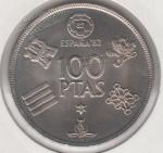  Испания 100 песет 1980г. КМ#820 UNC медь-никель 17,10гр. 34,2мм. (арт165)