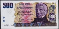 Аргентина 500 песо аргентино 1984г. P.316 UNC 