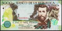 Колумбия 5000 песо 31.08.2013г. P.452о - UNC