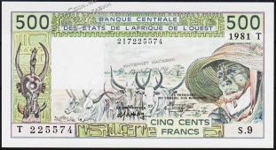 Того 500 франков 1981г. P.806Tс - UNC - Того 500 франков 1981г. P.806Tс - UNC