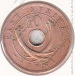 29-42 Восточная Африка 10 центов 1951г. КМ # 34 бронза 9,5гр. 