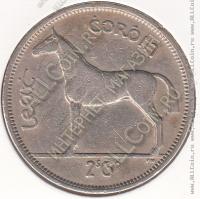 27-105 Ирландия 1/2 кроны 1955г. КМ # 16а медно-никелевая 14,16гр. 32,3мм