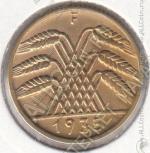 35-94 Германия 10 рейхспфеннигов 1935г. КМ # 40 F алюминий-бронза 4,05гр. 21мм
