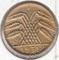 35-94 Германия 10 рейхспфеннигов 1935г. КМ # 40 F алюминий-бронза 4,05гр. 21мм