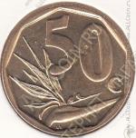 9-169 Южная Африка 50 центов 2003г. KM# 330 UNC бронза-сталь 5,0гр 22,0мм