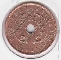 38-41 Южная Родезия 1 пенни 1947г. КМ#8a 