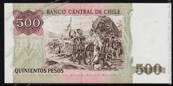 Чили 500 песо 1995г. P.153е(2) - UNC - Чили 500 песо 1995г. P.153е(2) - UNC