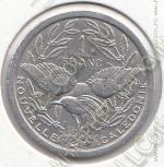 15-90 Новая Каледония 1 франк 1983г. КМ # 10 алюминий 1,3гр. 23мм
