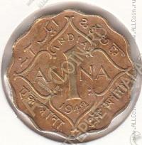 28-71 Индия 1 анна 1942 г. КМ # 537а никель-латунь 3,89гр 20,5мм
