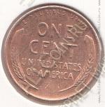 26-118 США 1 цент 1953D г. KM# A 132 медь-цинк 3,11гр 19,0мм