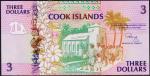 Кука острова 3 доллара 1992г. Р.7 UNC