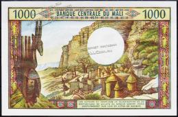 Банкнота Мали 1000 франков 1970-84 года. P.13с - UNC - Банкнота Мали 1000 франков 1970-84 года. P.13с - UNC