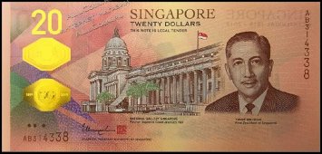 Банкнота Сингапур 20 долларов 2019 года. P.NEW - UNC /ЮБИЛЕЙНАЯ/ - Банкнота Сингапур 20 долларов 2019 года. P.NEW - UNC /ЮБИЛЕЙНАЯ/