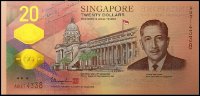 Банкнота Сингапур 20 долларов 2019 года. P.NEW - UNC /ЮБИЛЕЙНАЯ/