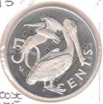  5-26	Британские Виргинские Острова 50 центов 1975г. КМ #5 PROOF медно-никелевая 14,25гр.